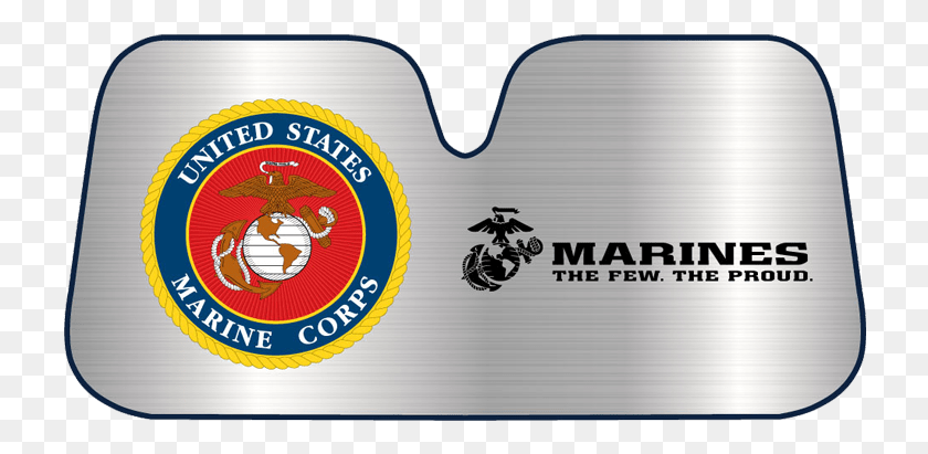 728x351 Marine Corps Auto Shade Marine Corps Emblem, Label, Text, Logo HD PNG Download