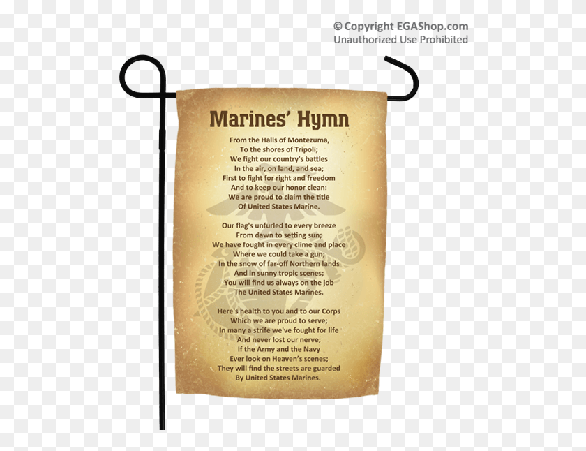 502x586 Marine Corps Hymn Marines Hymn, Scroll, Menu, Text HD PNG Download