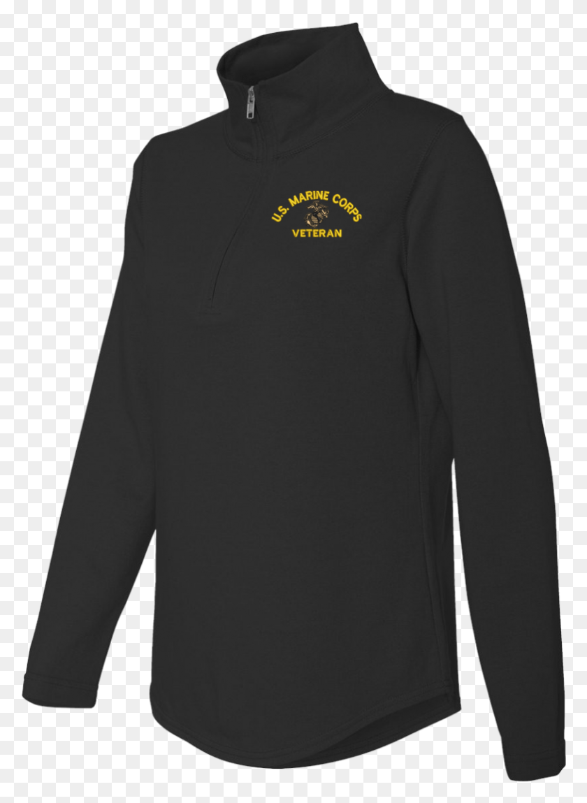 783x1094 Marine Corps Script Women39s Quarter Zip French Terry Long Sleeved T Shirt, Sleeve, Clothing, Apparel HD PNG Download