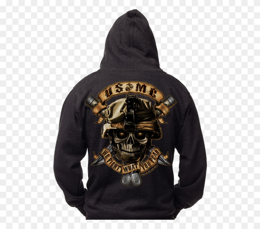 500x680 Marines Hoodie Marines We Fight What You Fear, Clothing, Apparel, Helmet HD PNG Download