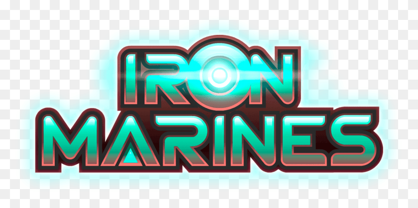 1267x582 Marines Logo Iron Marines Logo, Light, Text, Graphics HD PNG Download