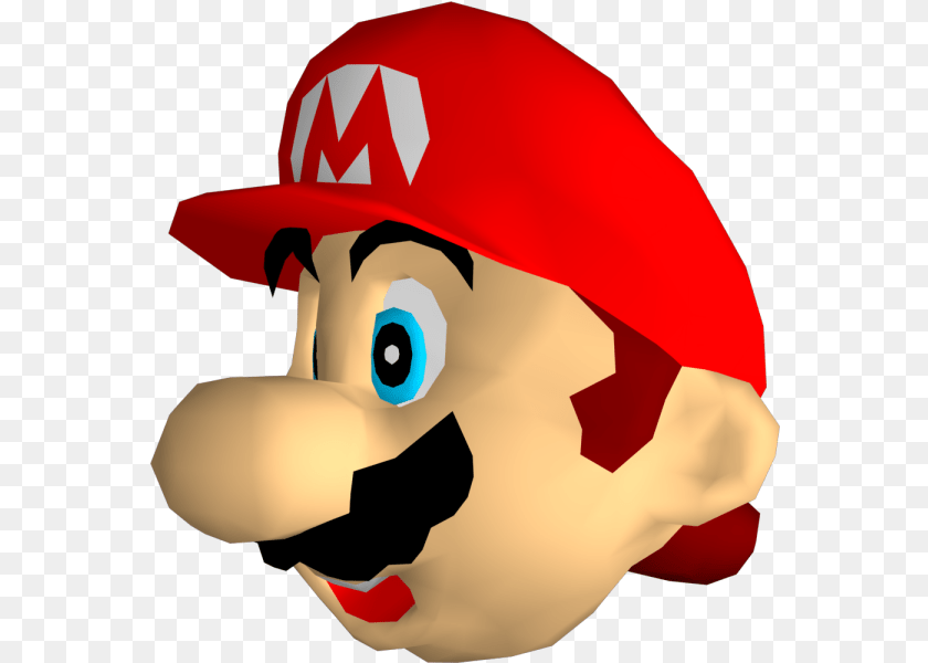 571x600 Mario 64 Head, Clothing, Hat, Cap, Baby Sticker PNG