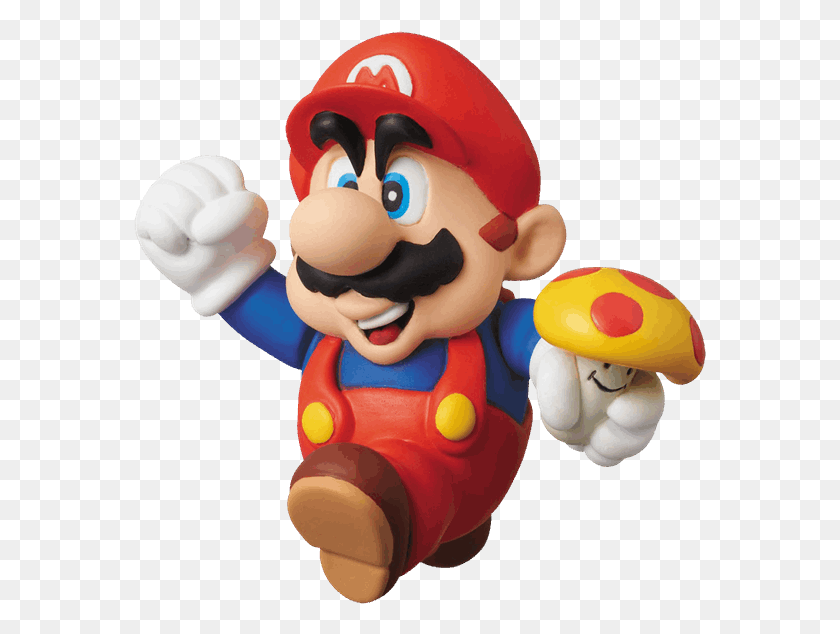 573x574 Mario 6cm Mini Figure Ultra Detail Figure Mario, Toy, Super Mario HD PNG Download