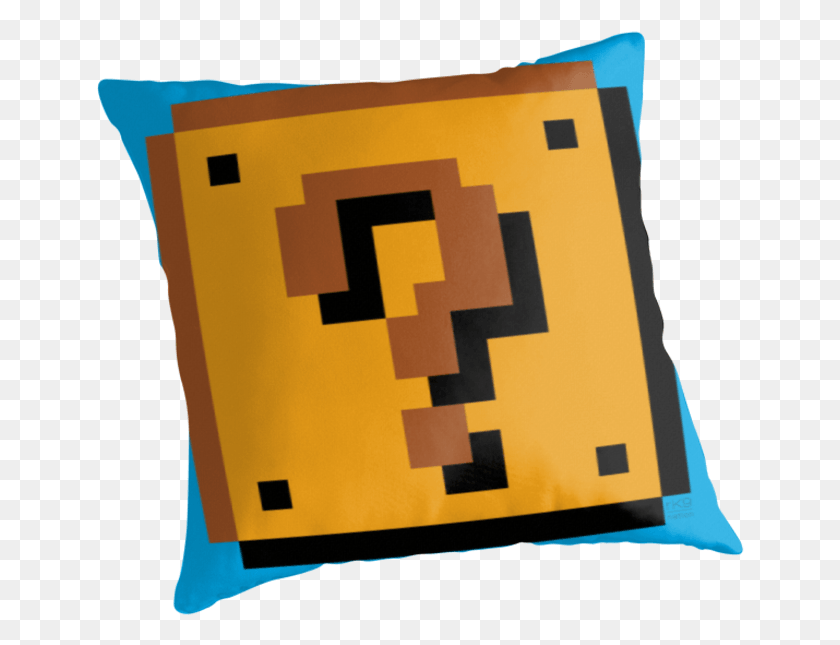 649x585 Mario Blocks Transparent Background Super Mario Bros Question Block, Pillow, Cushion HD PNG Download