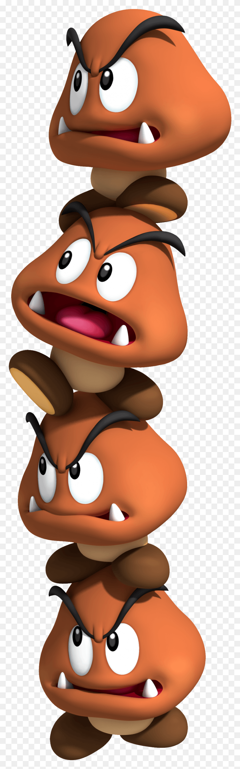 1042x3512 Mario Bros Clipart Goomba Mario Goomba Tower, Plant, Animal, Toy HD PNG Download