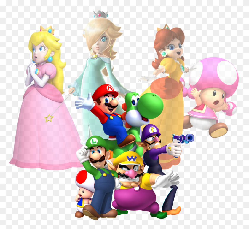 1205x1101 Mario Characters Clipart At Getdrawings, Graphics, Person HD PNG Download