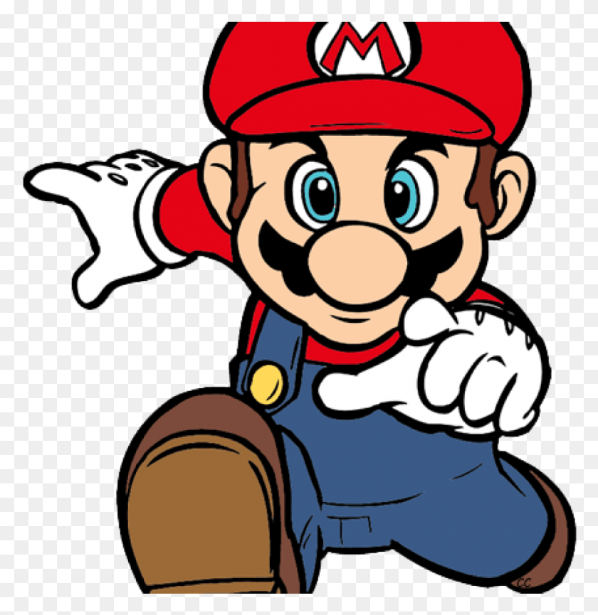 993x1025 Descargar Png Mario Clipart Super Mario Bros Clip Art Cartoon Clip Mario Bros Para Colorear, Mascot, Elf Hd Png