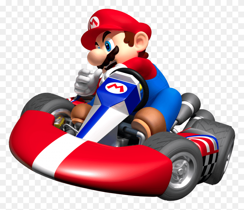 2546x2168 Descargar Png Mario Drifting In Kart Mario Kart Mario, Toy, Vehículo, Transporte Hd Png