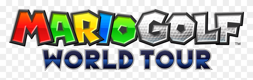 1280x340 Mario Golf World Tour Logo, Text, Symbol, Recycling Symbol HD PNG Download