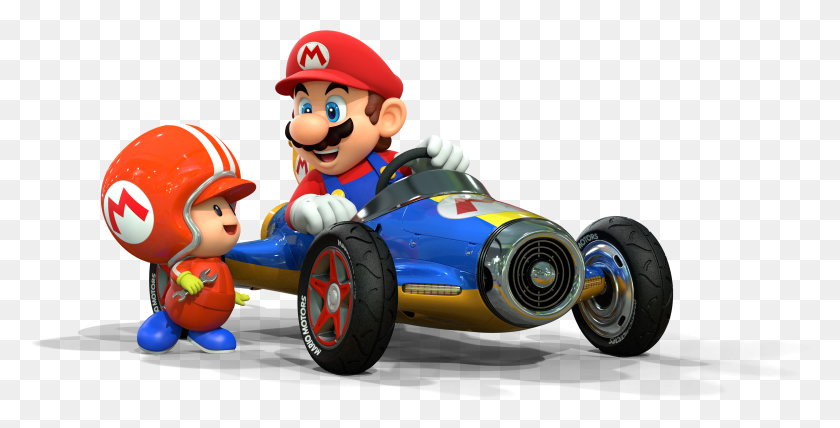 4056x1915 Mario Images Mario And Toad Mechanic Wallpaper And Mario Kart 8 HD PNG Download