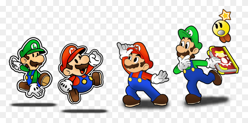 1024x469 Mario Is Back And Luigi39s Seeing Double As The Fifth Mario Y Luigi Paper Mario, Super Mario HD PNG Download