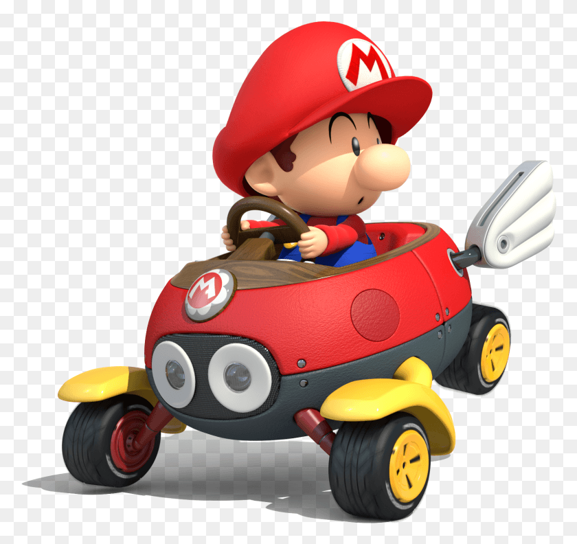 1504x1413 Mario Kart 8 Mario Kart 8 Deluxe Baby Mario, Toy, Kart, Vehicle HD PNG Download