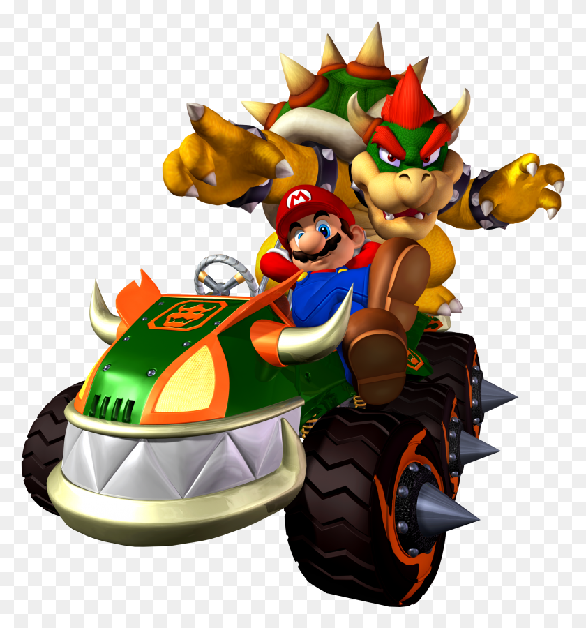 2818x3036 Mario Kart Double Dash Mario And Bowser HD PNG Download