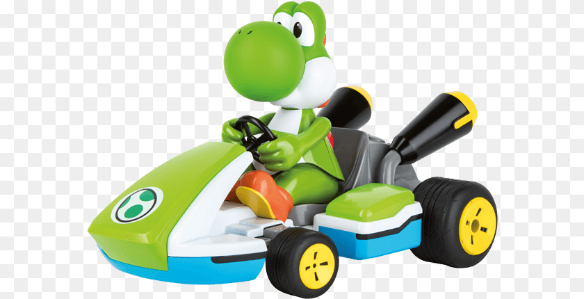 593x430 Mario Kart Yoshi Carrera Yoshi, Transportation, Vehicle, Device, Grass Clipart PNG