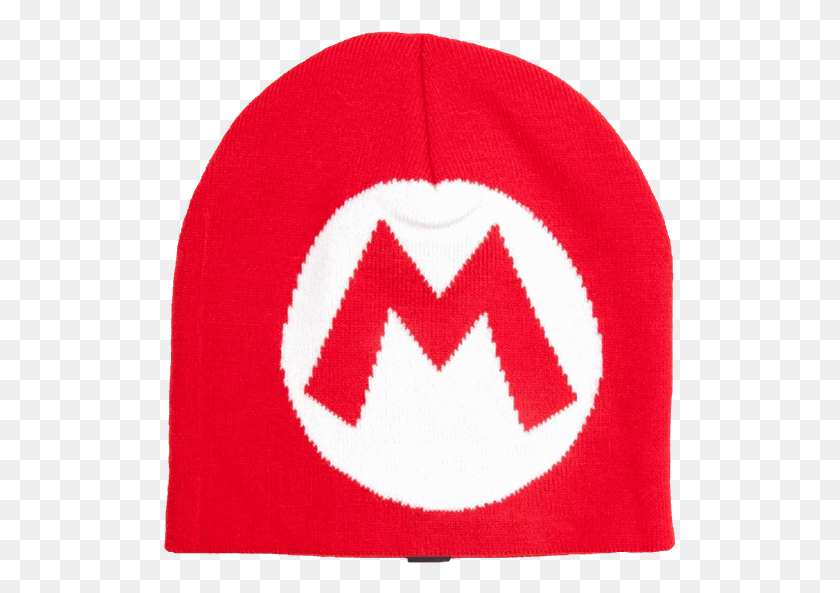 513x533 Mario Logo Beanie Mario39s Mighty Mustache 3ds Theme, Clothing, Apparel, Cap HD PNG Download