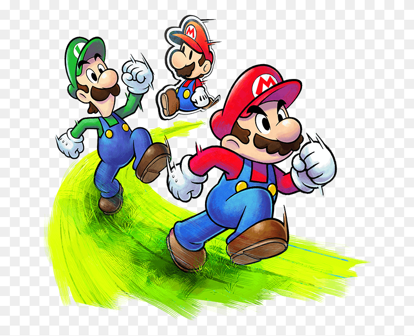 669x621 Mario Luigi Y Paper Mario Mario Et Luigi Paper Jam, Super Mario Hd Png
