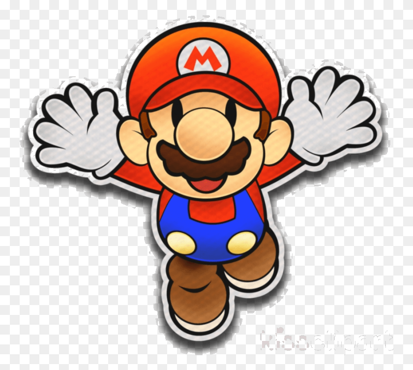 762x692 Mario Paper Color Splash Clipart Transparent Paper Mario Color Splash Style, Super Mario, Symbol, Elf HD PNG Download