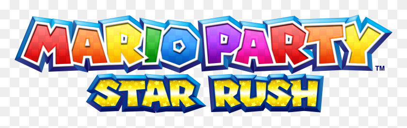9189x2409 Mario Party Mario Party Star Rush Logo HD PNG Download