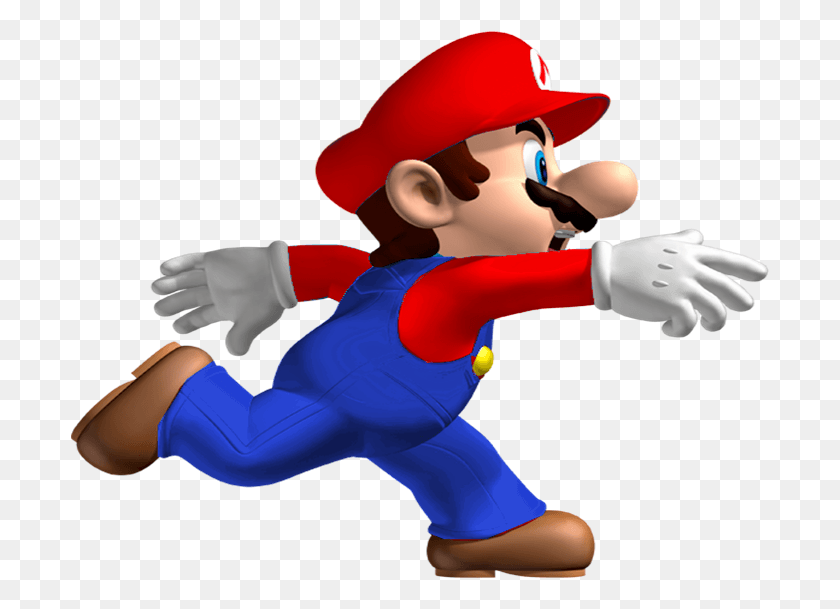 700x549 Mario Running New Super Mario Bros, Persona, Humano, Juguete Hd Png