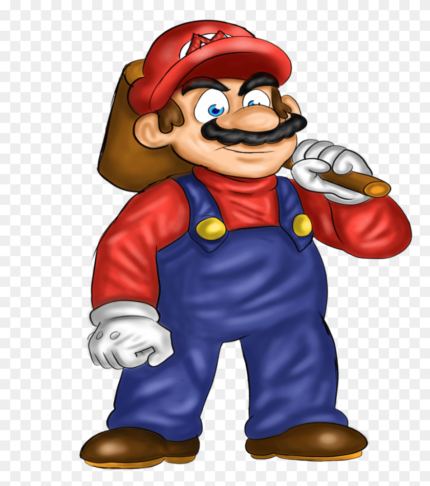 865x986 Super Mario Png / Personaje De Dibujos Animados Hd Png