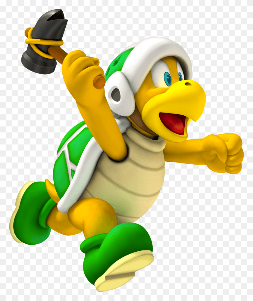1978x2384 Mario With Hands Raised Jammer Bro Throwing Hammer Super Mario Hammer Bro, Toy, Mascot HD PNG Download