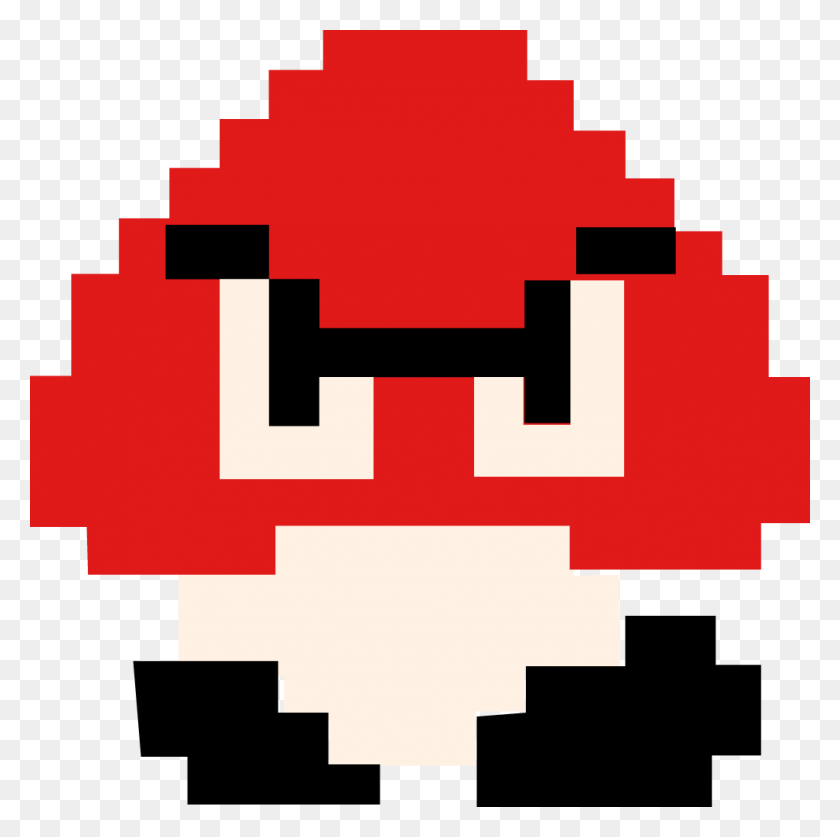 1024x1021 Mario2f Mario3f Mario4f Mario5 Goomba 8 Bit, First Aid, Pac Man, Plant HD PNG Download
