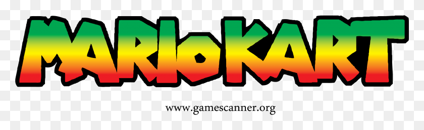 3016x769 Descargar Png Mariokart Logo Mario Kart Original Logo, Texto, Símbolo, Pac Man Hd Png