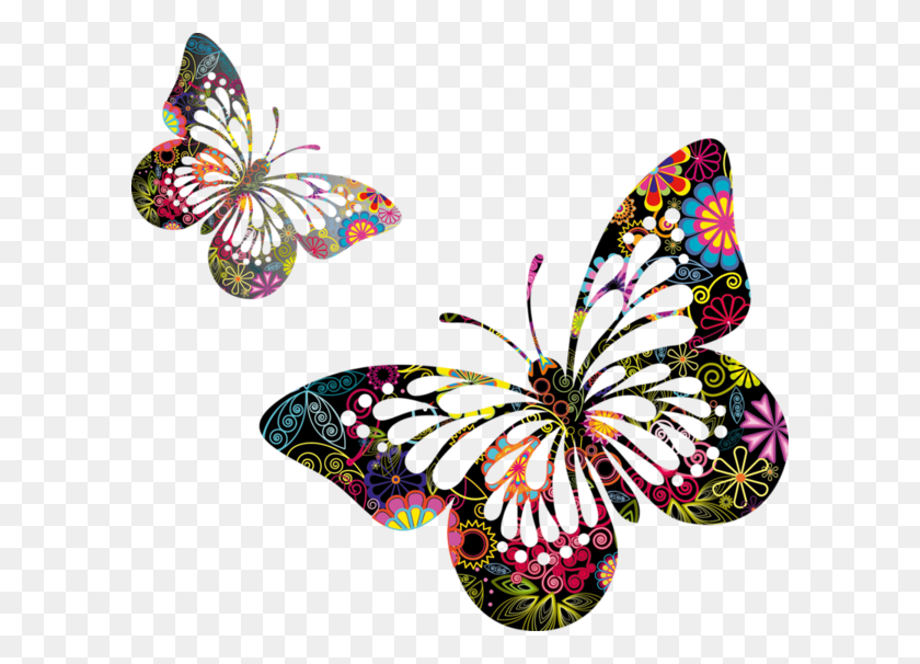600x546 Mariposas Mariposa Monarca Disfraz De Mariposa Mariposas De Colores Dibujo, Pattern, Ornament, Fractal HD PNG Download