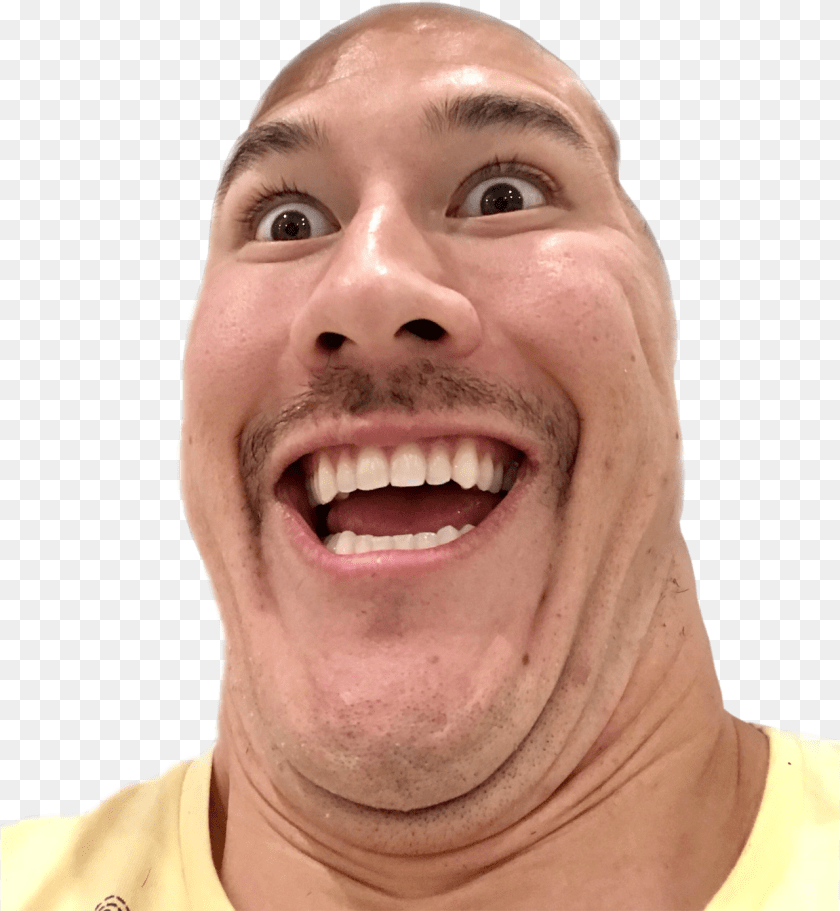 Markiplier Head Adobe Photoshop, Face, Happy, Person, Adult Transparent PNG