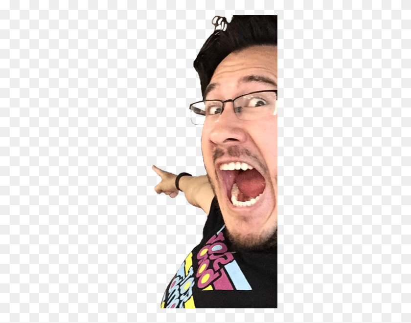 295x601 Markiplier Pointing, Face, Person, Human HD PNG Download