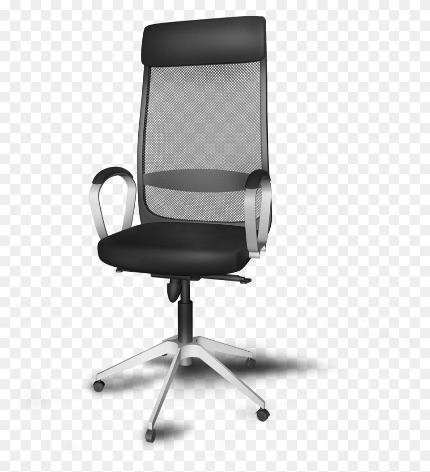 874x967 Markus Swivel Chair Ikea Markus, Furniture HD PNG Download