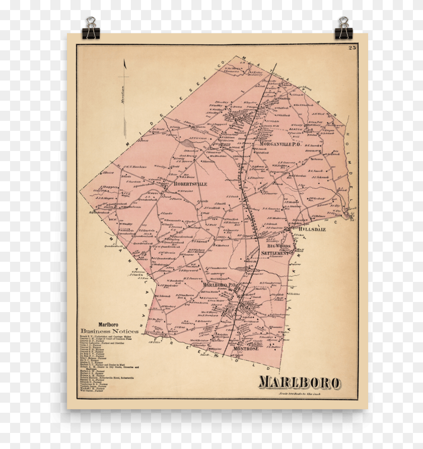 657x832 Marlboro Nj Atlas, Map, Diagram, Plot HD PNG Download