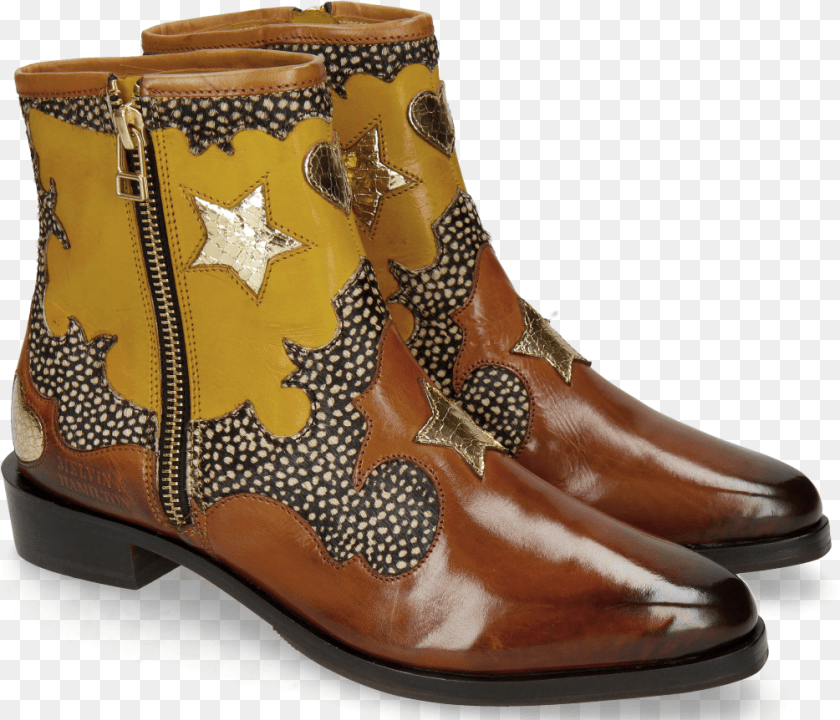 1005x862 Marlin 12 Wood Hairon Halftone Mogano Yellow Gold Stars Rain Boot, Clothing, Footwear, Shoe, Cowboy Boot Transparent PNG