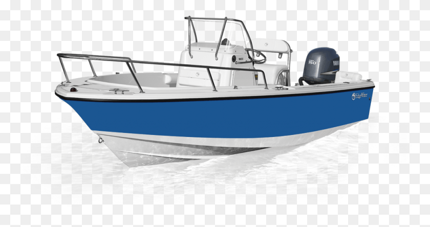 981x484 Marlin Blue Skiff, Boat, Vehicle, Transportation HD PNG Download