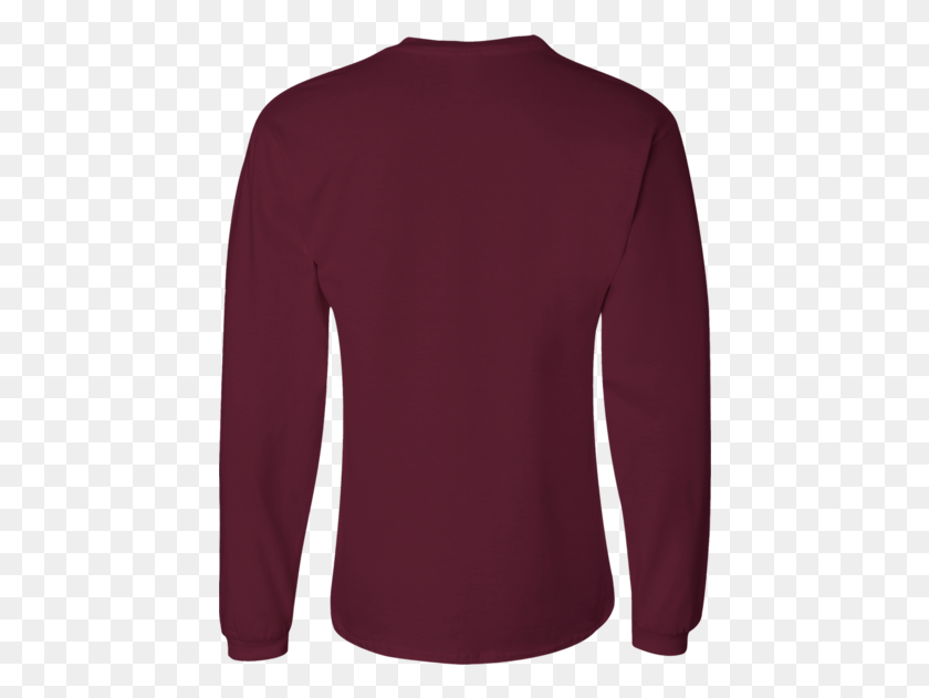 446x571 Maroon Long Sleeve T Shirt, Clothing, Apparel, Long Sleeve HD PNG Download