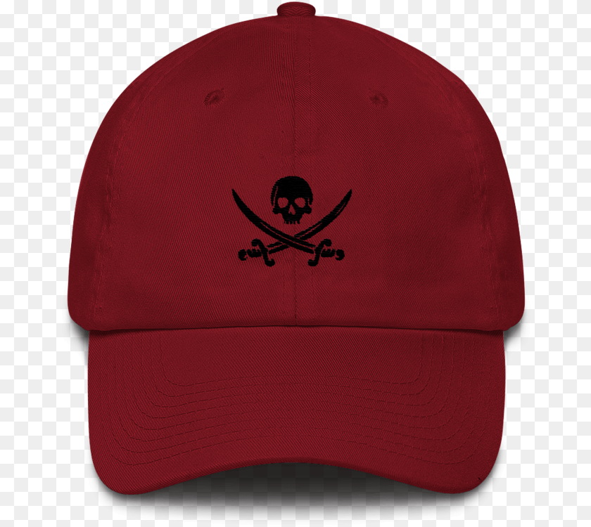 Maroon Pirate Flag Dad Hat Pirate, Baseball Cap, Cap, Clothing Clipart PNG