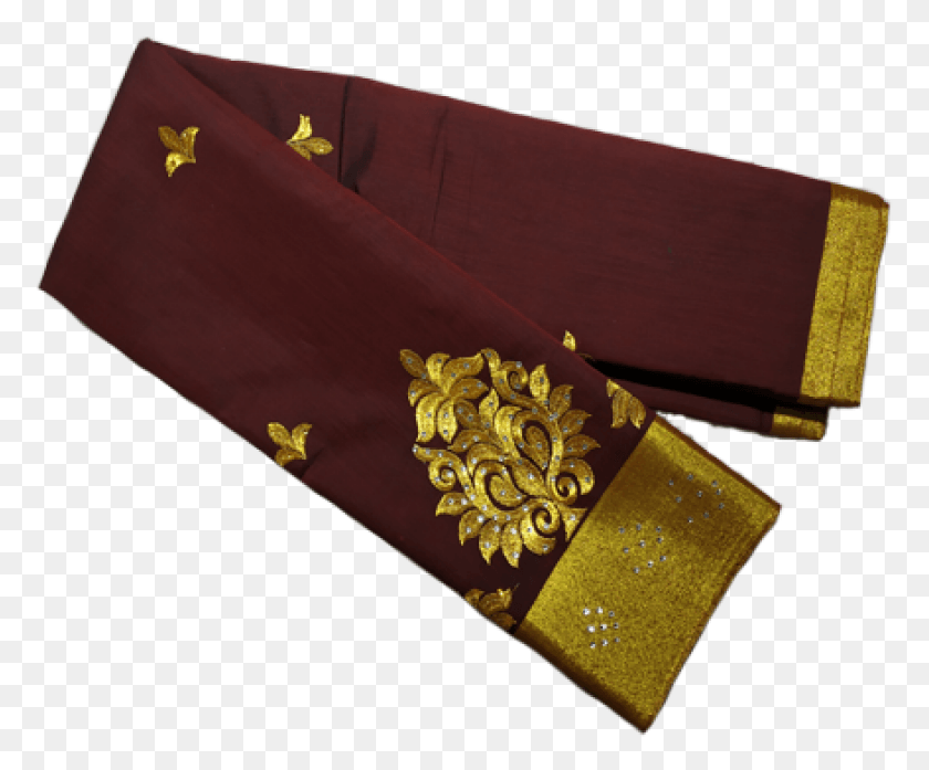 775x637 Maroon With Gold Border Coin Purse, Sash, Wallet, Accessories HD PNG Download