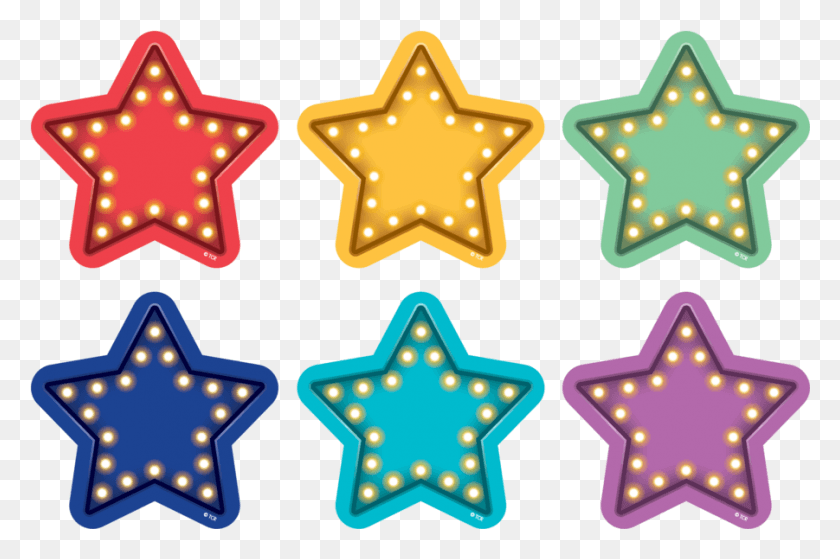 901x577 Marquee Stars Spot On Floor Markers Applikaciya Iz Dvustoronnih Pajetok, Star Symbol, Symbol HD PNG Download