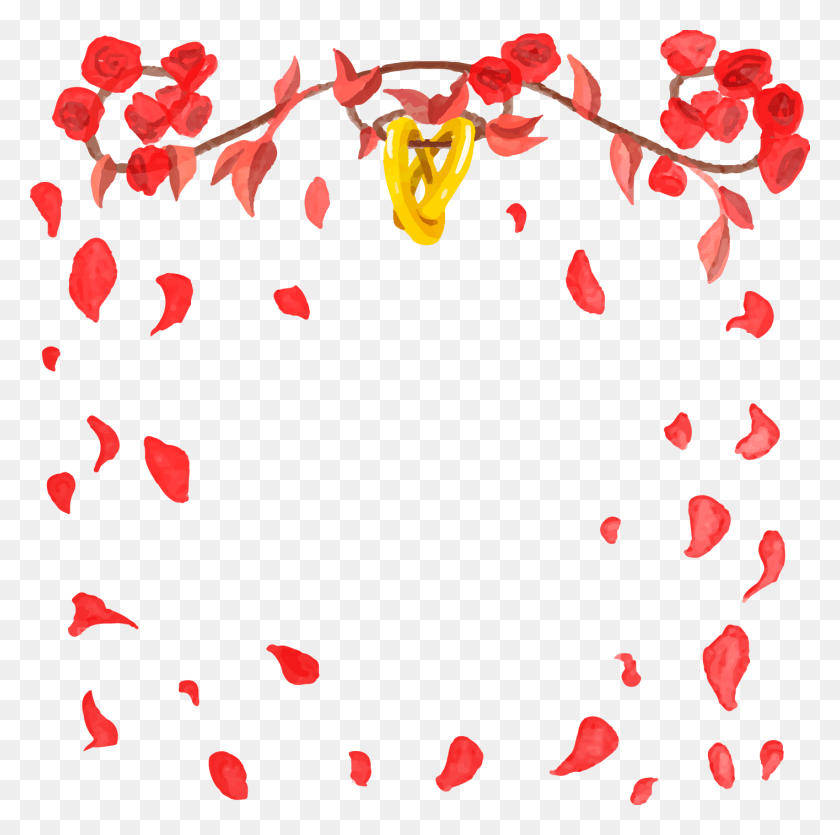 1415x1407 Marriage Adobe Illustrator Clip Art Cover Wedding, Paper, Confetti, Petal HD PNG Download