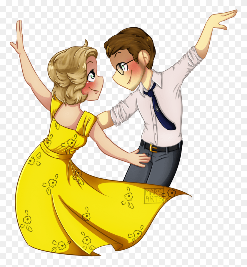 1073x1166 Mars Arts On Twitter Lalaland Cartoon, Dance Pose, Leisure Activities, Person HD PNG Download