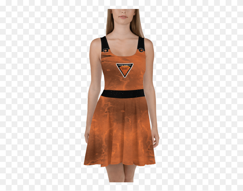 265x601 Mars Astronaut Skater Dress Dress, Clothing, Apparel, Skirt HD PNG Download