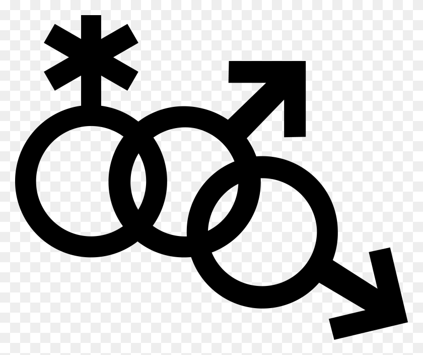 5046x4169 Mars Symbol Interlocked With A Nonbinary Symbol And Symbol, Text, Cross, Alphabet HD PNG Download