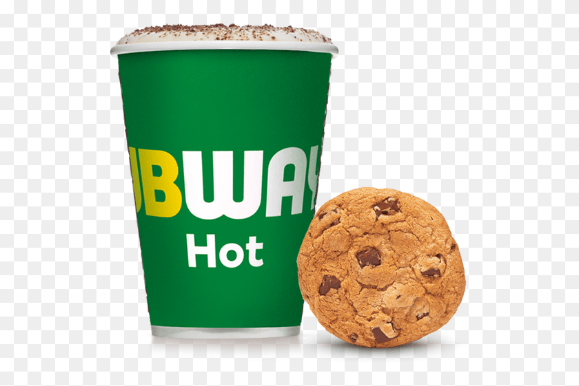 527x501 Marshes Shopping Subway Coffee And Cookie, Food, Biscuit, Bread HD PNG Download