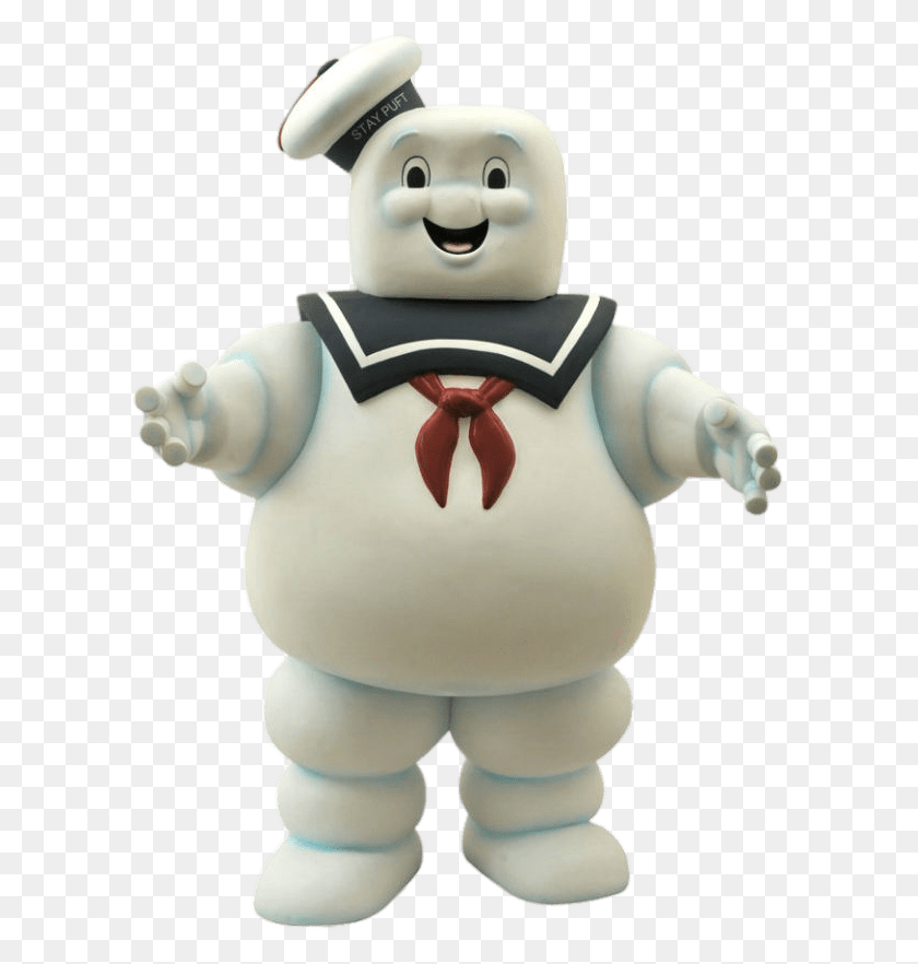 597x822 Marshmallow Guy From Ghostbusters, Figurine, Snowman, Winter HD PNG Download