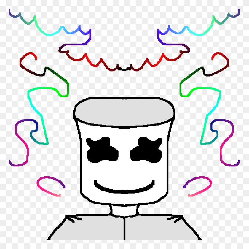 1000x1000 Marshmello, Coffee Cup, Cup, Cat HD PNG Download