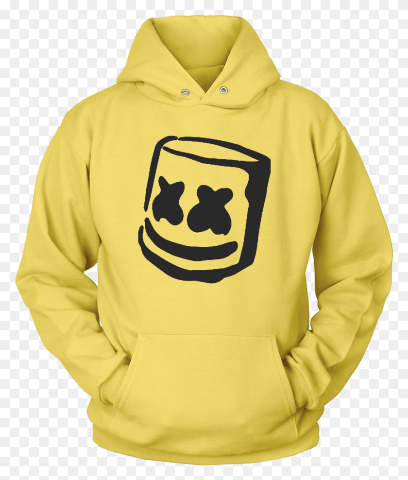 861x1025 Marshmello Always Smile Sweatshirt Hoodie Sweatshirt, Clothing, Apparel, Sweater HD PNG Download