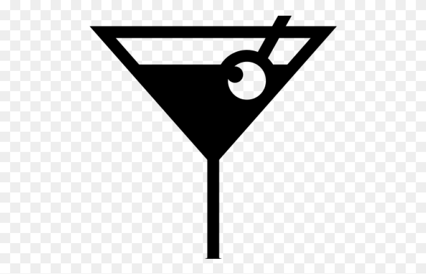 490x481 Martini Clipart Silhouette Cocktail Glass Icon, Gray, World Of Warcraft HD PNG Download