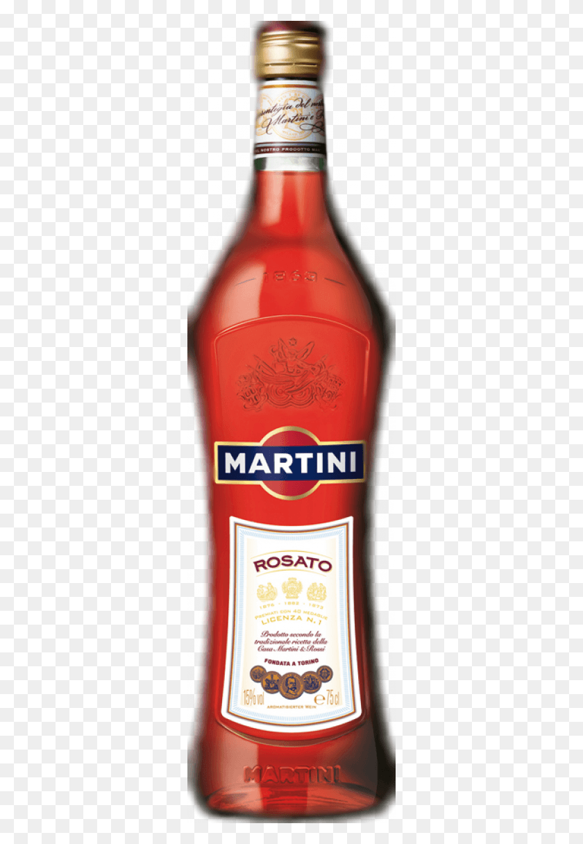 300x1156 Martini Rosato Martini Vermouth, Bottle, Ketchup, Food HD PNG Download