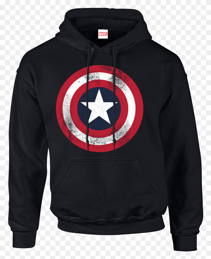 785x980 Marvel Avengers Assemble Captain America Distressed Star Wars Hoodies, Clothing, Apparel, Sweatshirt HD PNG Download