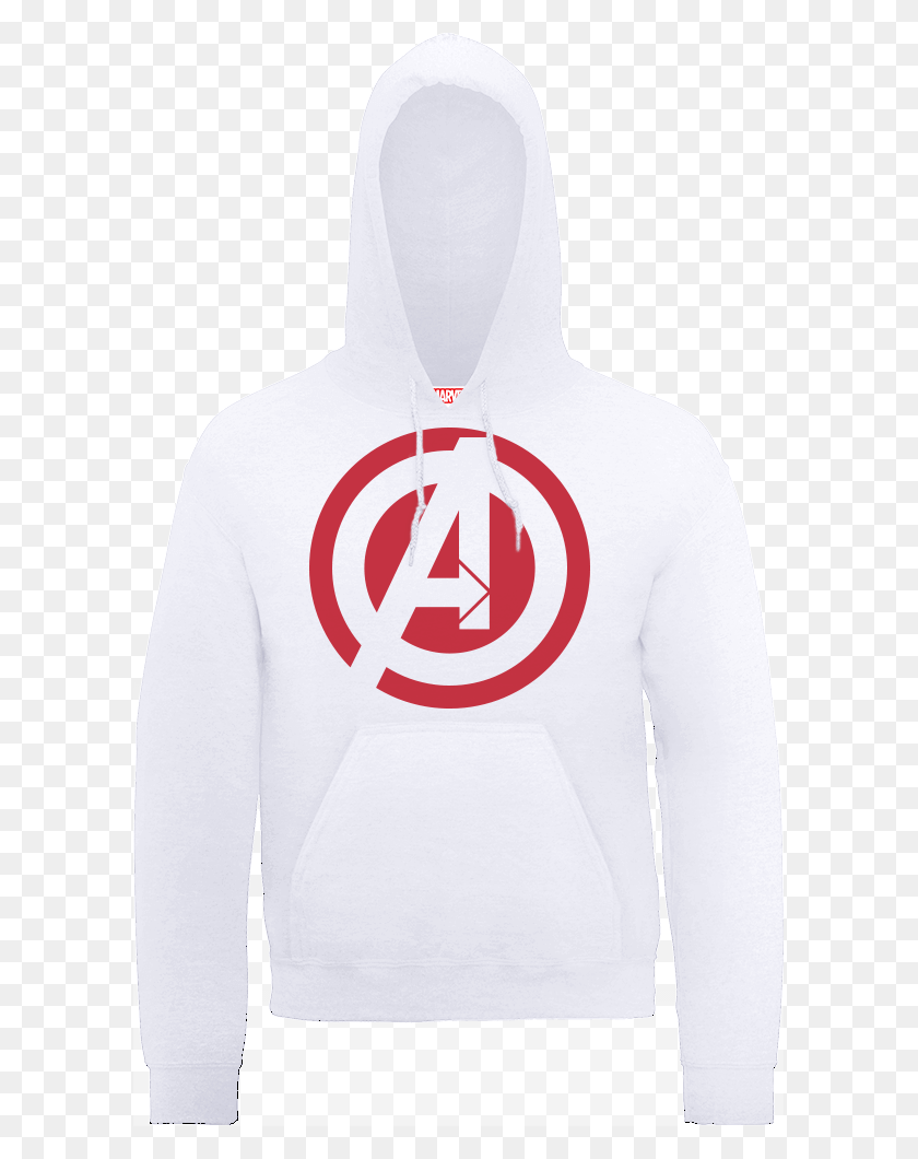 595x1000 Marvel Avengers Assemble Captain America Logo Pullover Hoodie, Clothing, Apparel, Sweatshirt HD PNG Download